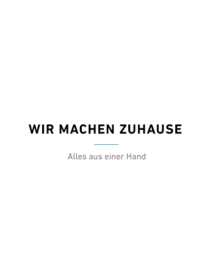WIR MACHEN ZUHAUSE